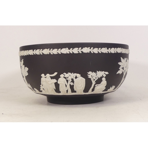 263 - Wedgwood Black Jasperware Fruit Bowl