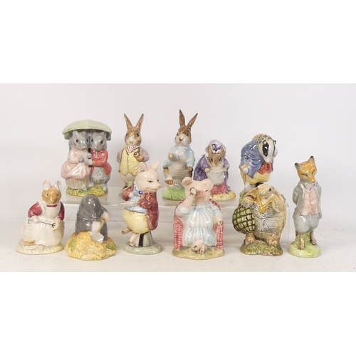 338 - Beswick Beatrix Potter figures to include BP3 Goody and Timmy Tiptoes, Mr, Alderman Ptolemy, Mr Benj... 