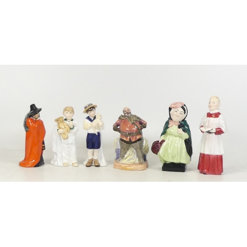 364 - Royal Doulton figures to include Falstaff HN3236, Special Friend HN3607, Sleepyhead HN3761, Sairy Ga... 