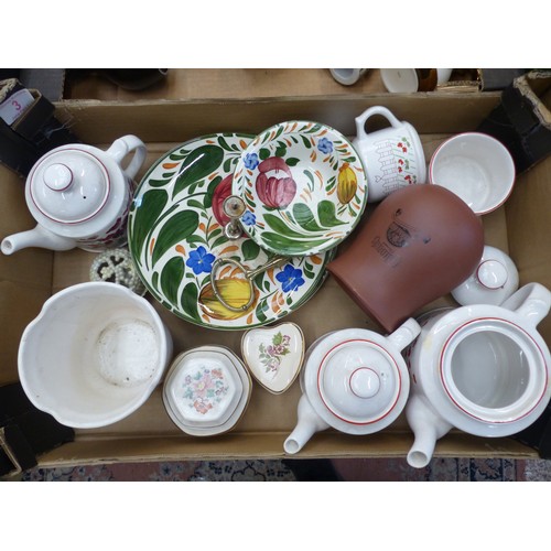 3 - A collection of Wade tea ware to include Teapots, cake plate, Colemans jar, lidded boxes etc ( 1 tra... 