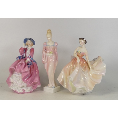 188 - Royal Doulton figurines to include The Polka HN2156 , Daphne HN2258 and Top o the Hill HN1819 (3)