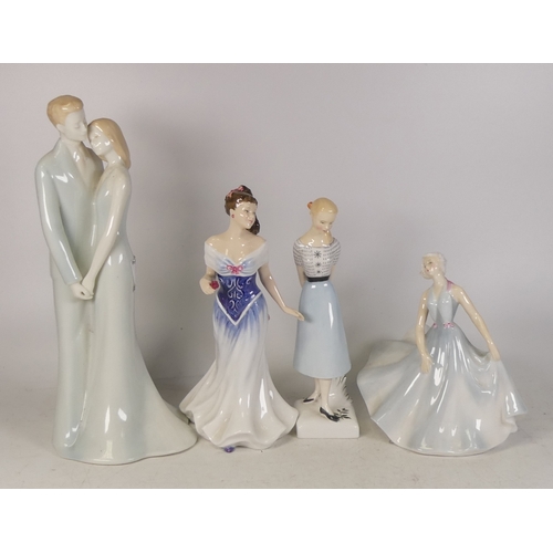 190 - Royal Doulton figurines to include Pirouette HN2216 , For You HN3754 , Sweet Sixteen HN2231 together... 