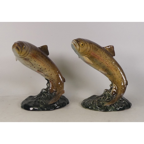 195 - Two Beswick trouts 1032