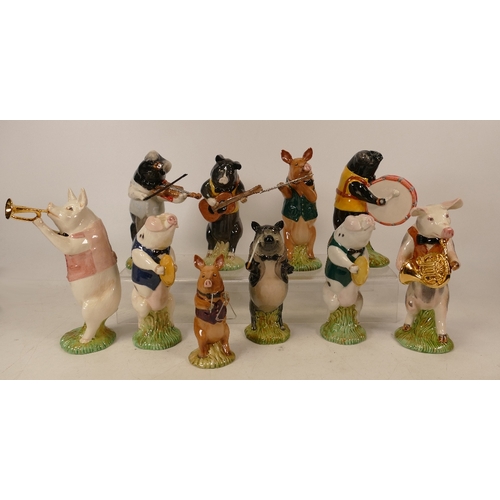 200 - Beswick Pig Promenade band to include Richard PP8, Christopher PP9, Michael PP6, John PP1, Matthew P... 