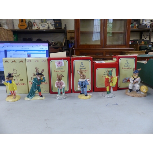 363 - Royal Doulton Bunnykins to include Seaside Dancer DB177, Tyrolean Dancer DB242n (gold signed to base... 