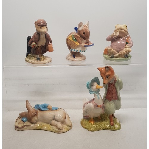 149 - Royal Albert Beatrix Potter figures to include Peter in the Gooseberry Net, Jeremy Fisher, Johny Tow... 
