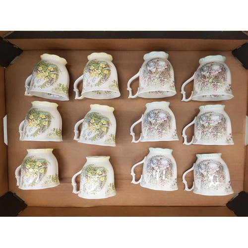 576 - Royal Doulton Brambly Hedge mugs to include 6 'Spring Beaker' and 6 'Summer Beaker' examples.