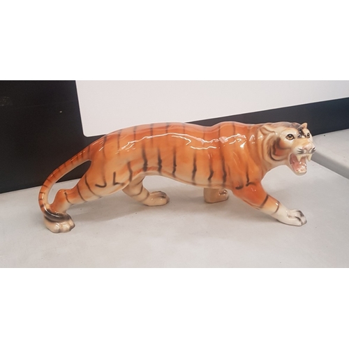 354 - Large Melba Ware figure of a tiger.