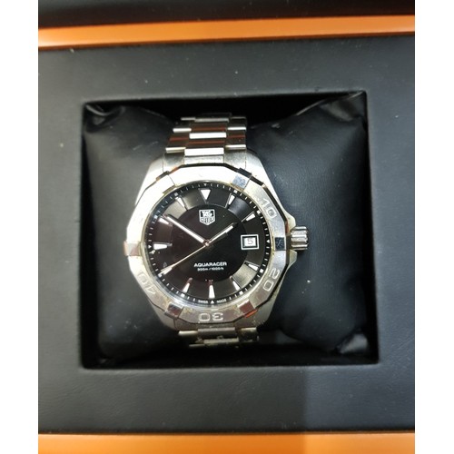 598A - Tag Heuer Autoracer WAY1110 quartz watch, 300m, original box and booklet, new battery required and t... 