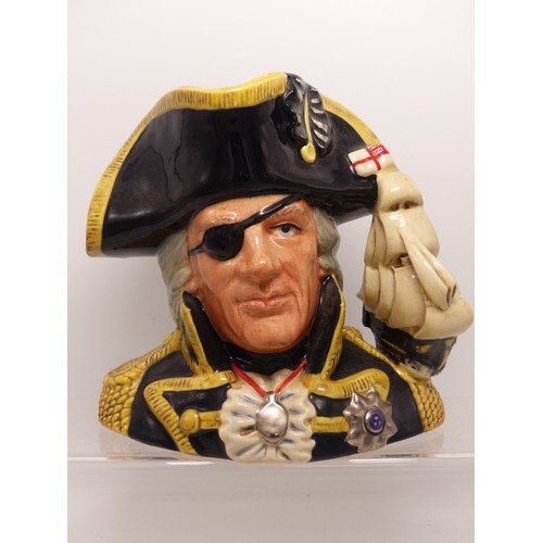 326 - Royal Doulton Large Character Jug Vice-Admiral Lord Nelson D6932