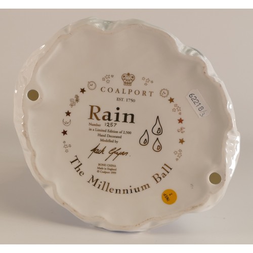 179 - Coalport figure Rain from the Millennium Ball, limited edition, h.26cm.