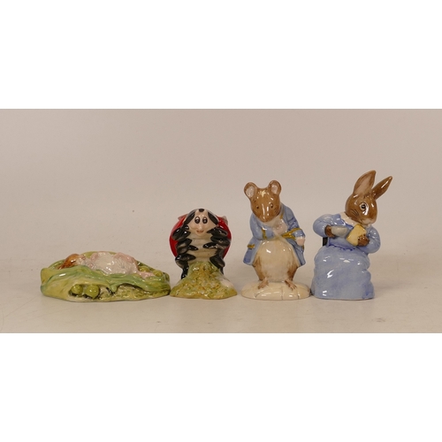 206 - Royal Albert Beatrix Potter Bp Figures to include Cottontail, Gentle Mouse Made a Bow, Timmy Willie ... 