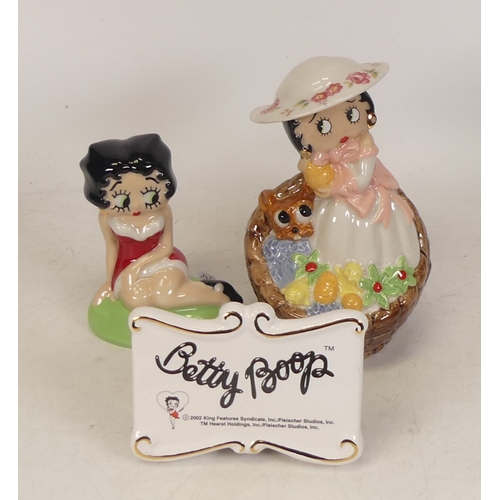 452 - Two Wade Betty Boop figures to include Springtime and Betty Bopp sitting on grass together with plaq... 