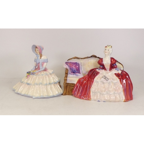 233 - Royal Doulton lady figures to include Daydreams HN1731 and Belle o the Ball HN1997 (2)