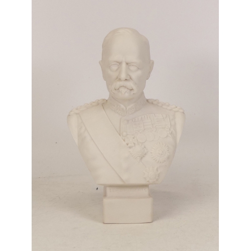 277 - Robinson and Leadbeater Parian Ware bust of Lord Roberts by W C Lawton c1900 (approximately 20cms ta... 