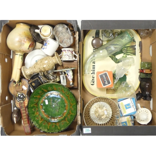 286 - A Mixed Collection of items to include Guinness Advertising Tray, Studio Pottery Bowl, Goebel Lemon ... 