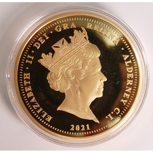 18 - 2021 Prince Philip gold proof 10oz £100 22ct gold sovereign coin, original cost £32,000, weight 310g... 