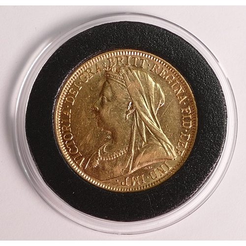 31 - Queen Victoria DOUBLE sovereign (£2) 1893 22ct gold coin.  Purchase cost £4500.