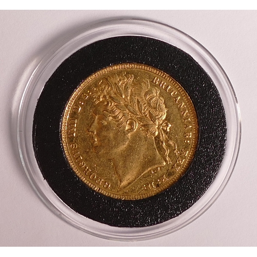 33 - George IV 1821 gold sovereign, purchase cost £8500