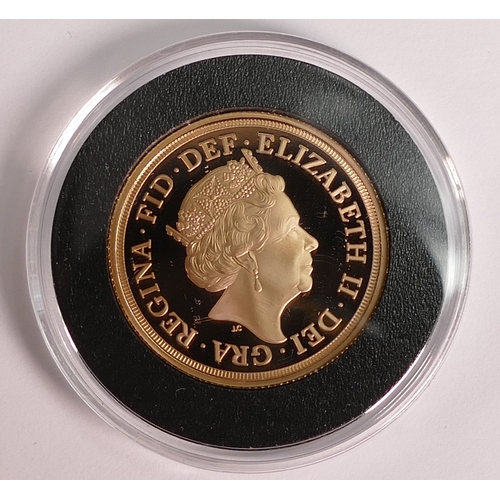 40 - QEII £2 gold double sovereign proof coin 2021 40g, original cost £2900. Box & COA.  Limited edition ... 