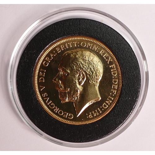 58 - George V proof 22ct gold double sovereign 1911, 15.98g.  Purchase cost £10,800.