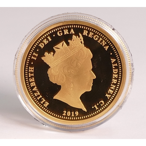 65 - 2019 Queen Victoria 200th Anniversary fine gold Double sovereign coin, weight 14.67g, purchase cost ... 