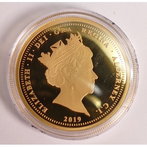 65 - 2019 Queen Victoria 200th Anniversary fine gold Double sovereign coin, weight 14.67g, purchase cost ... 