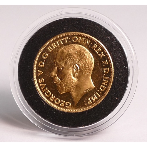 78 - George V proof HALF sovereign coin 1911.  Purchase cost £2600.