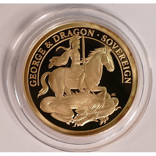 25 - Britain Conquers Covid 2021, FULL sovereign 22ct gold coin, limited edition 13/138 weight 8g, origin... 