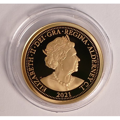 25 - Britain Conquers Covid 2021, FULL sovereign 22ct gold coin, limited edition 13/138 weight 8g, origin... 