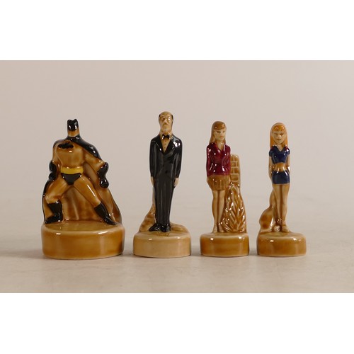 3 - A set of four Wade Whimsies DC Comics figures, Batman, Alfred, Super Girl, and Lois Lane (4)