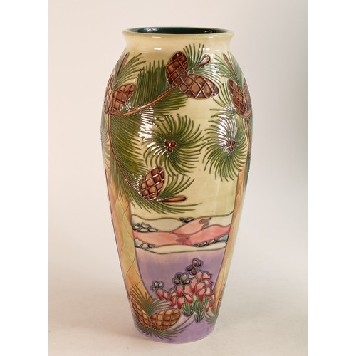 35 - Moorcroft Furzey Hill pattern vase, by Rachel Bishop design for 1997, height 35.5cm