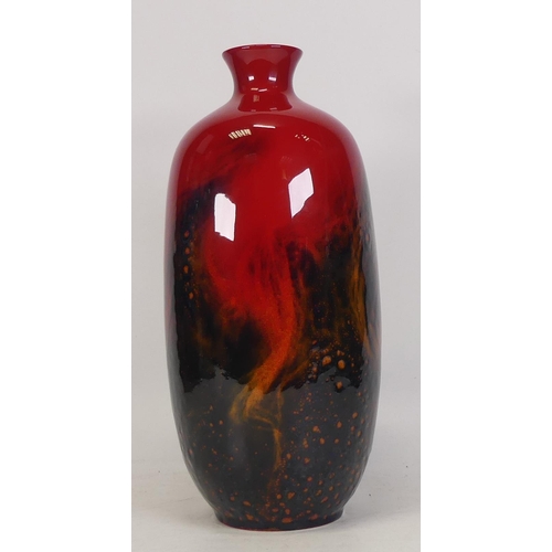 263 - Royal Doulton veined Flambe vase 1619. H 27cm