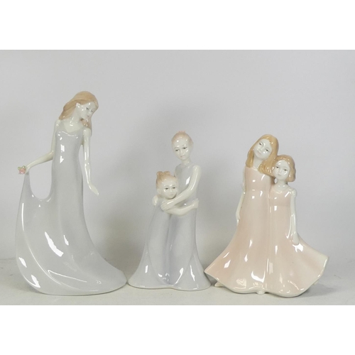 255 - Royal Worcester child figures to include For You, Sisterly Love and Friendship, boxed (3)