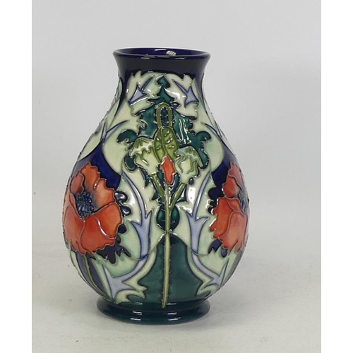 275 - Moorcroft Poppy vase. Dated 1996, height 19cm