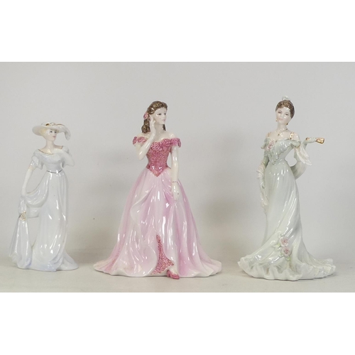 288 - Three Coalport lady figures Sarah, Clementine debut in PAris and Glamour (3)