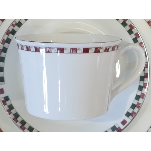 308 - A large collection of Wedgwood Manhattan tea and dinner ware to include 24 x dinner plates, 8 pasta ... 