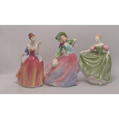 361 - Royal Doulton Character Figures to include Autumn Breezes HN1911, Michele HN2234, Fleur HN2369,