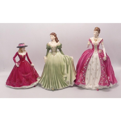 365 - 3 Royal Worcester lady figures to include Venetian Masquerade, Christina & Jessica (3)