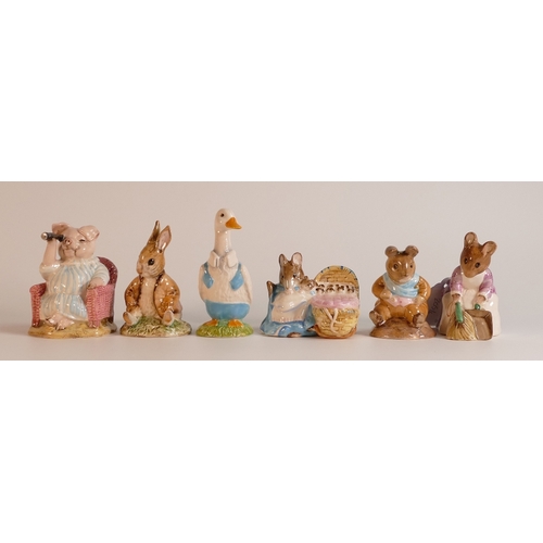 205 - A collection of Beswick Beatrix Potter BP3 to include    Hunca Munca, Old Mr Bouncer, Mr Drake Puddl... 