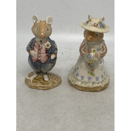 414 - Two Royal Doulton Brambley Hedge figures to include Dusty Dogwood D.BH.6 and Poppy Eyebright D.BH.1 ... 