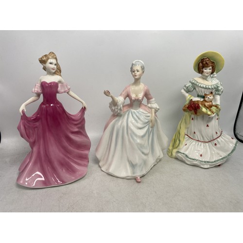 364 - Royal Doulton Lady Figures to include Jane HN3711, Emma (seconds) HN3714, Diana HN3266 (3)