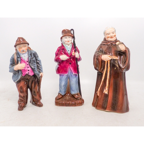 501 - Three Coalport Figures to include Monk, Vagabond and a Farmer (3)