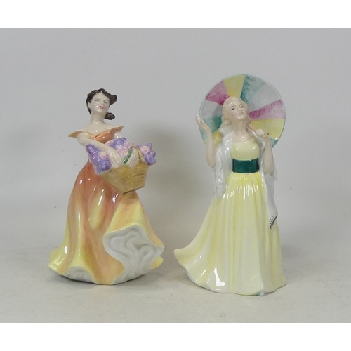 197 - Two Royal Doulton Lady Figures Lady Jane HN2806 and Lesley HN2410 (2)