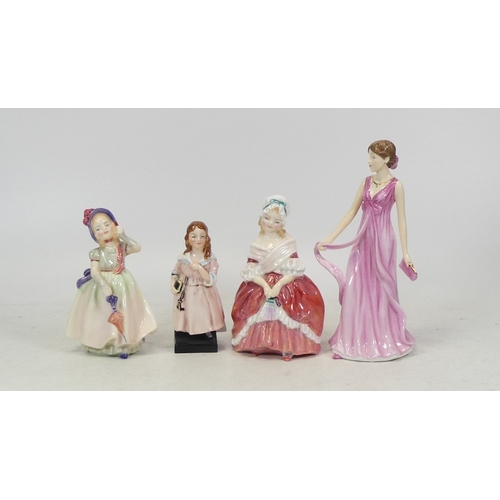 224 - A selection of Royal Doulton figurines to include Peggy HN2035, Babie HN1679, Julia HN5664 and Littl... 