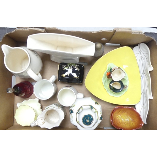 229 - A selection of mixed ceramics including Carlton Ware one footed yellow bowl (hair line crack on unde... 