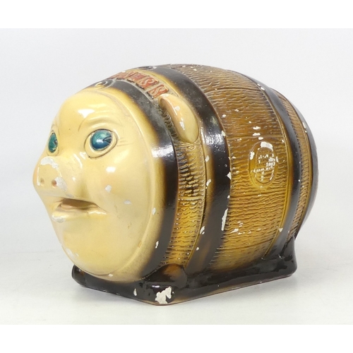 547 - An Extra Large  Piggy Bank Money Box Advertising GUINNESS, Height 19cm (Chips Noted)