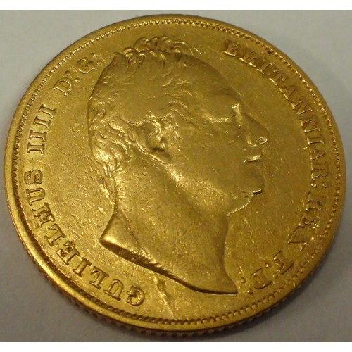 19 - William IV FULL sovereign gold coin 1831, very high grade EF - UNC.  Original purchase cost £9970, i... 