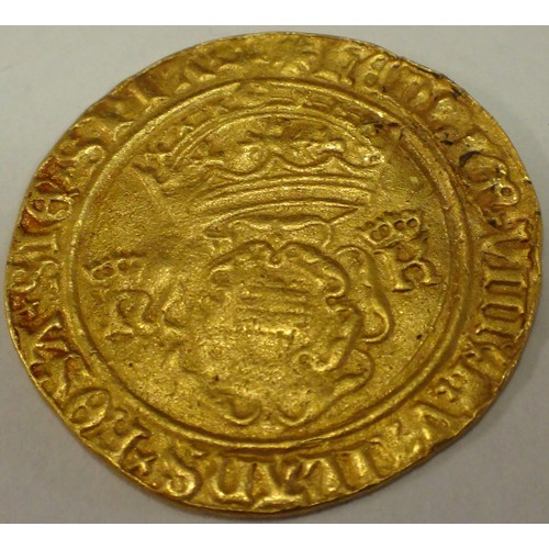 46 - Henry VIII Gold Crown of the double rose, purchase cost £5500