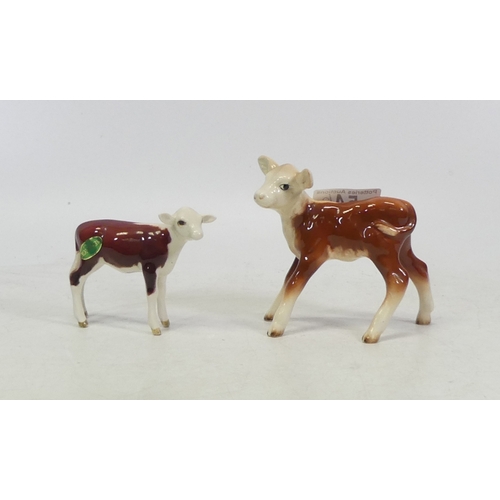 54 - Two Beswick models of Hereford Calf (2)